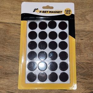 X-bet self adhesive Magnet .8” diameter .08” thickness pack of 117